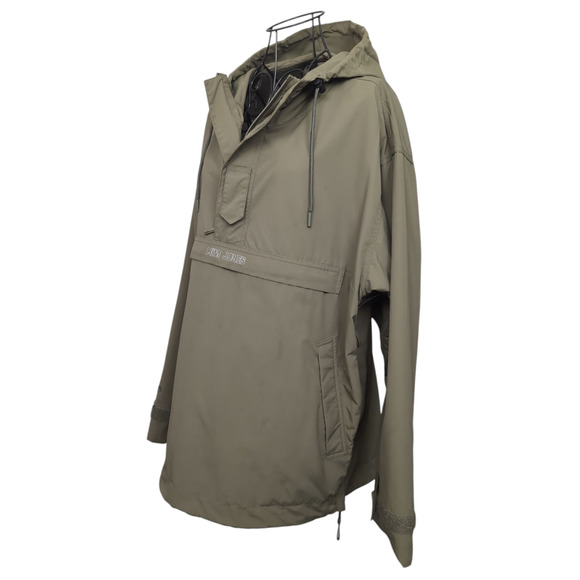 Converse x Kim Jones Oversized Dry Feel Water Resistant Anorak Parka Olive Green - Picture 3 of 12
